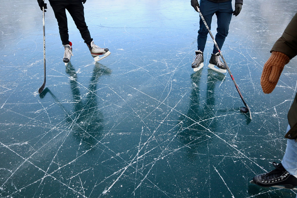 Ice skating areas